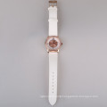 PU leather strap quartz watch alloy case watch